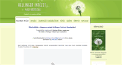 Desktop Screenshot of hellingerintezet.hu